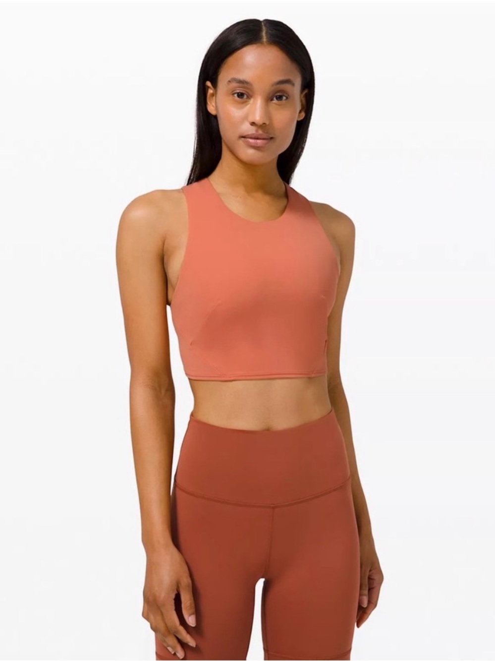 Lululemon Rustic Coral Forward Fold Bra